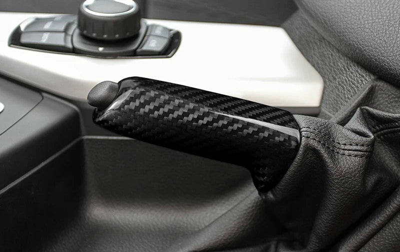 Carbon Fiber for BMW 1 2 3 4 Series F20 F21 F22 F23 F30 F31 F34 F35 F32 F33 F36 E90 E81 E82 Car Handbrake Grips Cover Interior
