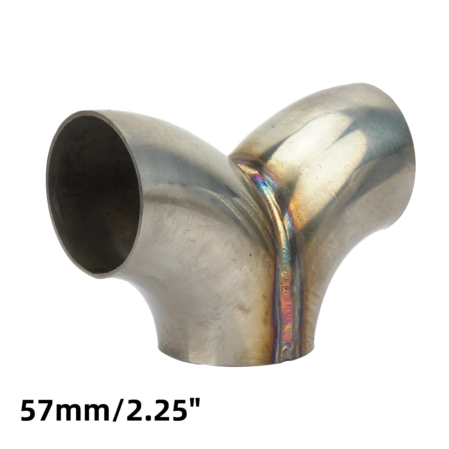 Universal Y-Formet Eksoskobling i Rustfritt Stål – 51/57/63/76 mm 