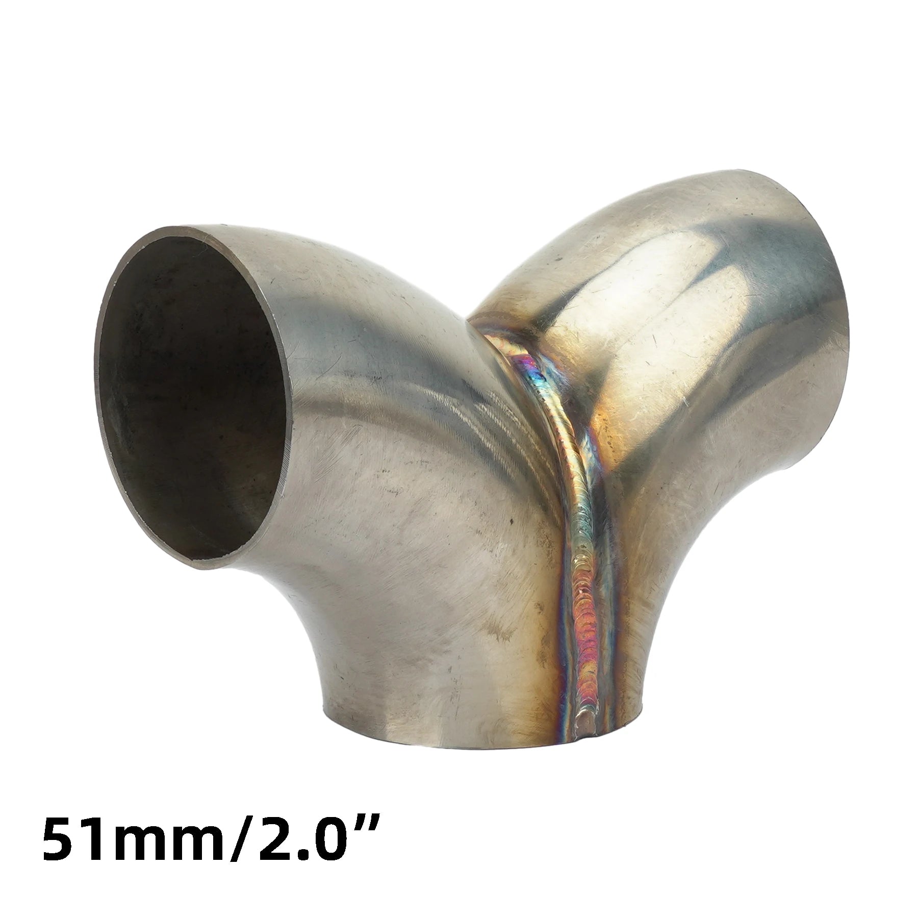 Universal Y-Formet Eksoskobling i Rustfritt Stål – 51/57/63/76 mm 